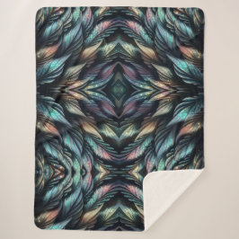 Mythical Feathers Sherpa Deken