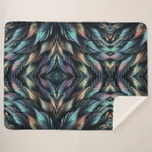 Mythical Feathers Sherpa Deken (Voorkant (horizontaal))