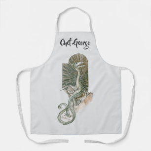 Mythical Lizard Dragon on Rocks,  mythologie Schort