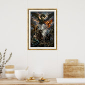 Mythical Ten Legendary Creatures Poster - Framed (Cuisine)
