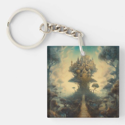 Mythical Tree House Sleutelhanger (Voorkant)
