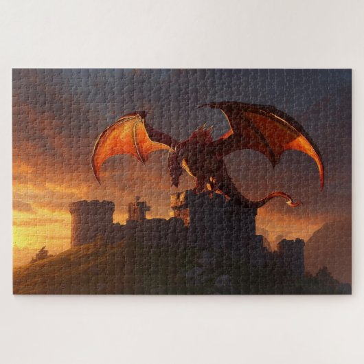 Mythical Welsh Dragon Jigsaw Puzzle Legpuzzel (Horizontaal)