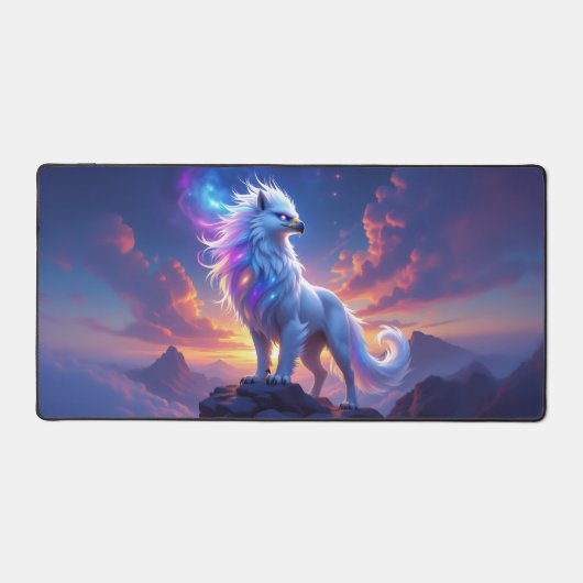 Mythical White Griffin on Top of the World (Recto)