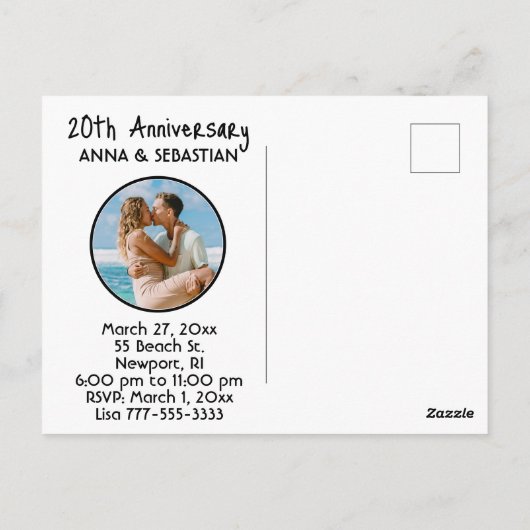 *~* Mythique AP48 Invitation PHOTO - Dragon PostCa (Dos)