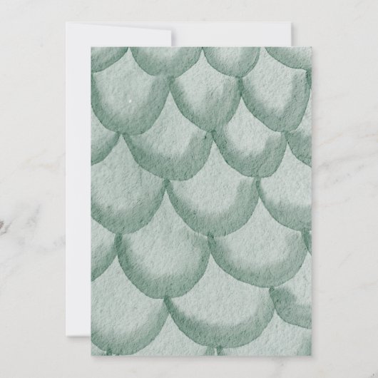 Mythique Dragon Baby shower Invitation Fairytale (Dos)