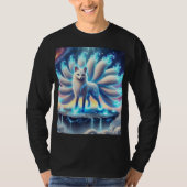 Mythique Neon Neuf Taillé Fox Tee T-Shirt Design. (Devant)