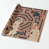 mythisch doolhof-inpakpapier cadeaupapier (Uitgerold)