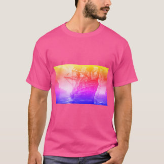 Mythisch schip (regenboogstijl) t-shirt