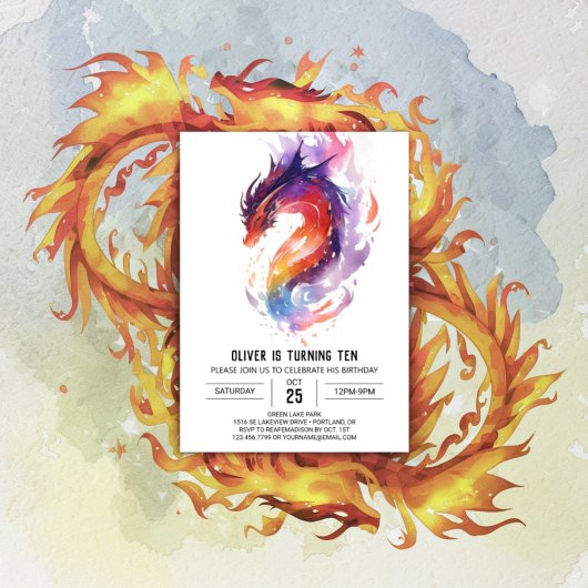 Mythische aangepaste Kinder draak Verjaardag Kaart