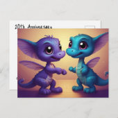 *~* Mythische AP48 FOTO Uitnodiging - Dragon PostC (Voorkant / Achterkant)