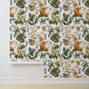 Mythische dieren Bos wezens Behang