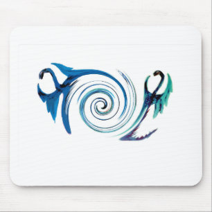Mythische Dierlijke Blauwe Draken Muismat