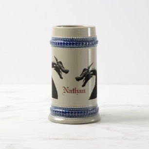 Mythische draak gepersonaliseerd bierpul