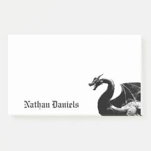 Mythische draak gepersonaliseerd post-it® notes
