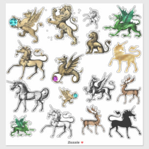 Mythische en Magische Beasts Sticker Set
