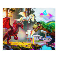 Mythische en prehistorische Pegasus, Draak, Dinosa