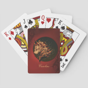 Mythische fantasiedier pokerkaarten