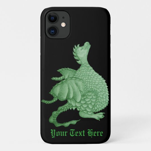 mythische fantasiekertje schattige groene draak Case-Mate iPhone case (Achterkant)