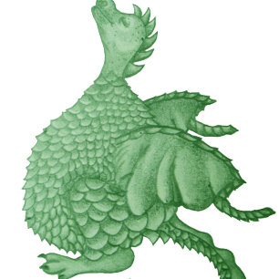 mythische fantasiekertje schattige groene draak horloge