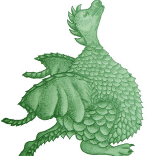 mythische fantasiekertje schattige groene draak horloge