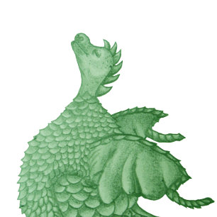 mythische fantasiekertje schattige groene draak legpuzzel