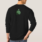 mythische fantasiekertje schattige groene draak t-shirt (Achterkant)