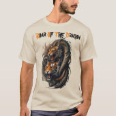 Mythische fusie: Tiger-Dragon Power T-shirt (Voorkant)