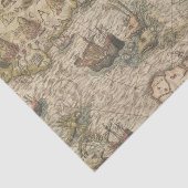 mythische kaart tissuepapier (Detail)