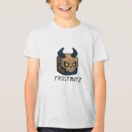Mythische kracht Fruit Cube Creatures Tri-Blend Shirt (Voorkant)