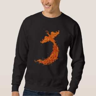 Mythische Legend Flying Phoenix Flames Mythologist Trui