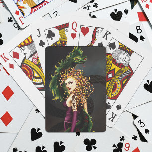 Mythische Medusa Griekse Mythologie Slang Gorgon Pokerkaarten