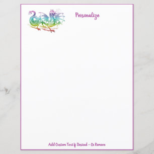 Mythische monster-regenboogkleur vliegende draak