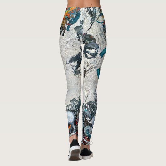 Mythische Oerwoud Leggings Luxe Fantasy (Achterkant)