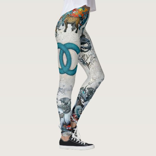 Mythische Oerwoud Leggings Luxe Fantasy (Rechts)