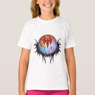 Mythische Phoenix Vuur en IJs Stam- T-shirt