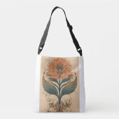 Mythische Revival: Phoenix in Bloom - Canvas tas (Achterkant)