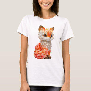 Mythische Sinaasappelvos Bosvrouw met Dragonschubb T-shirt