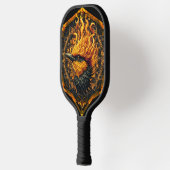 Mythische vlamvogel pickleball paddle (Links)