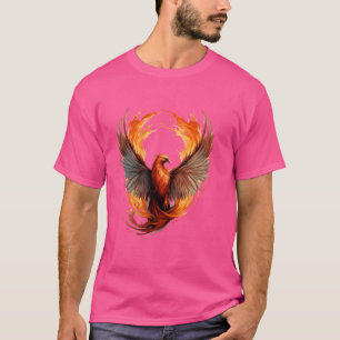 Mythische vogelverjonging kunstwerk Phoenix Rising T-shirt