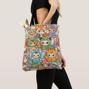 Mythische Vrienden Parade   Zachte Pastel Magie Draagtas