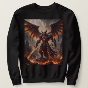 Mythische vurige demon trui