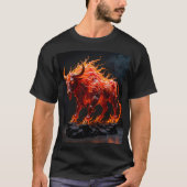 Mythische vuurstier t-shirt (Voorkant)