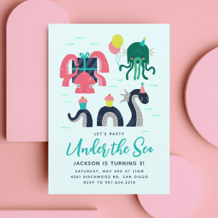 Mythische Zee wezens Kaart