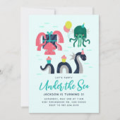 Mythische Zee wezens Kaart (Voorkant)