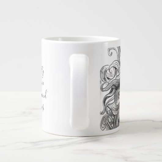 Mythological Unicorn Mug Extra Grote Beker (Achterkant)