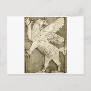 Mythologisch gevlekt cijfer briefkaart