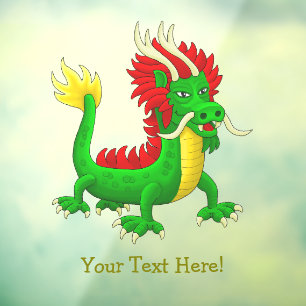 Mythologische Draak uit China Raamsticker