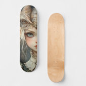 Mythologische Dragon Nymph Girly Schaats Deck Skateboard (Voorkant)