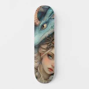 Mythologische Dragon & Nymph Girly Schaats Deck Skateboard