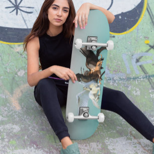 Mythologische vliegende borsten Dragon Griffin Peg Skateboard